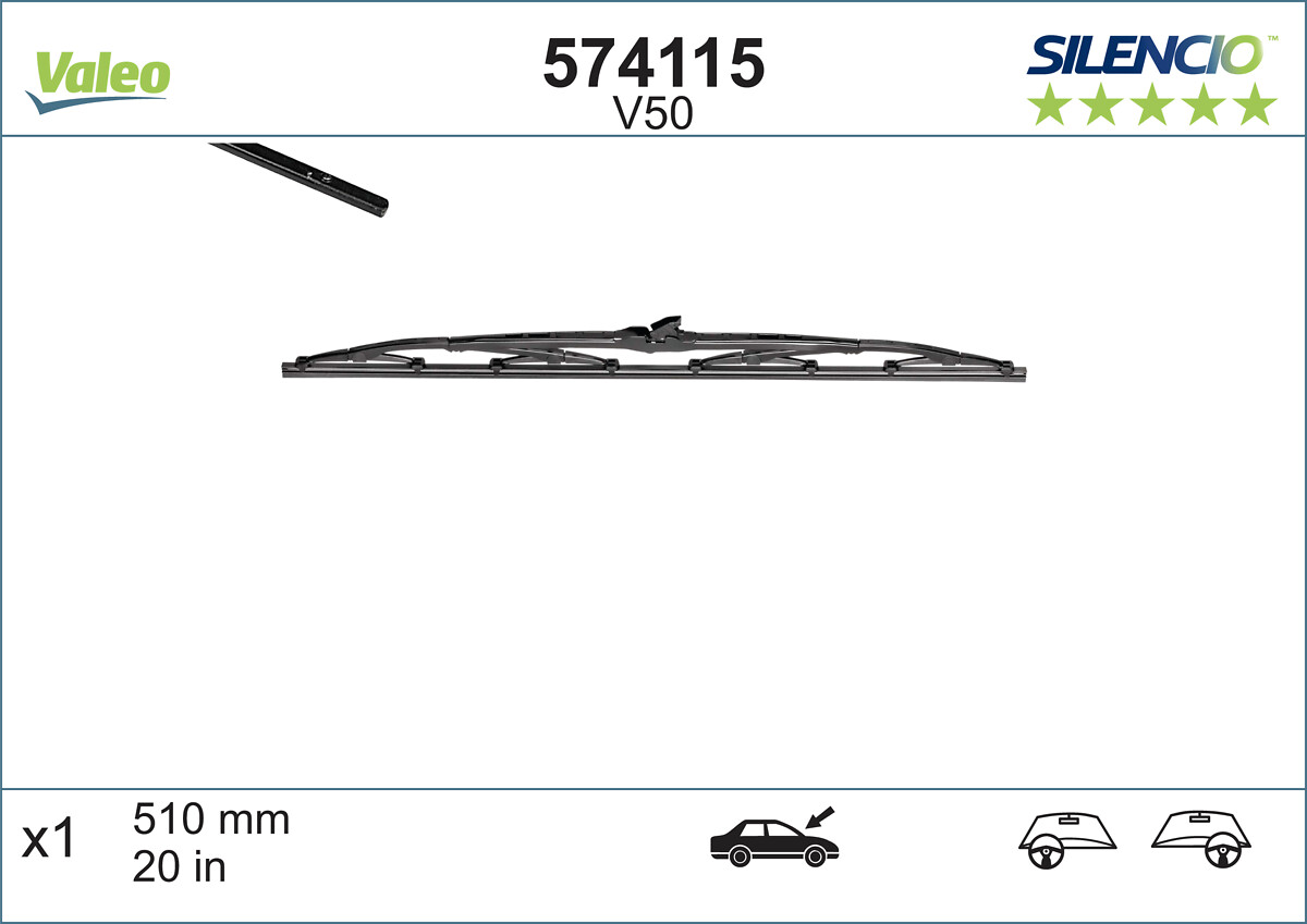 Lamela stergator VALEO 574115